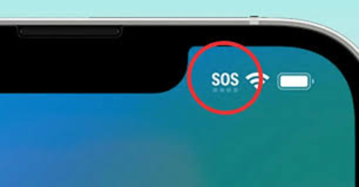 SOS on iPhone mean